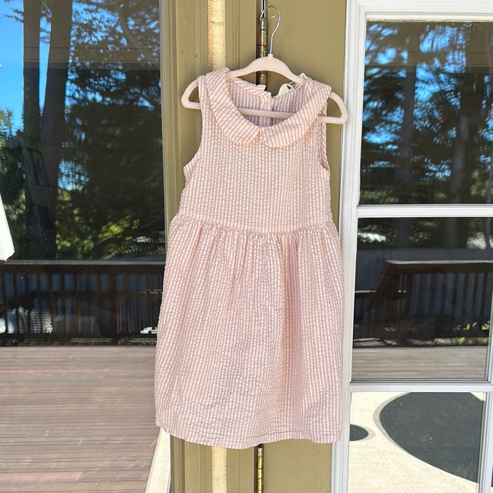 Pink Striped Kids Dress